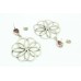 Handmade Female Earrings 925 Sterling Silver Natural Red Onyx Gem Stones - 2
